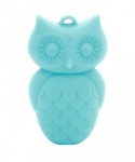 Owl Pendant Aqua Tiffany